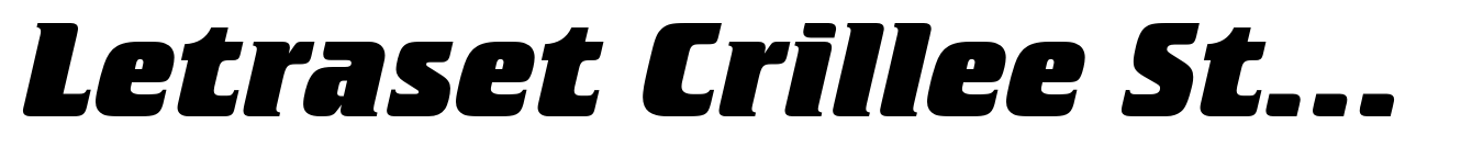 Letraset Crillee Std Extra Bold Italic