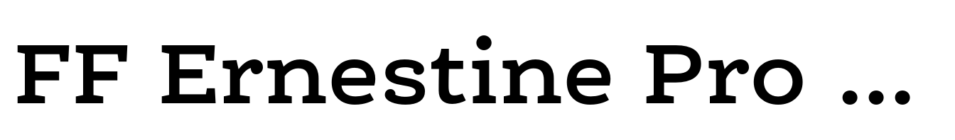 FF Ernestine Pro Demi Bold