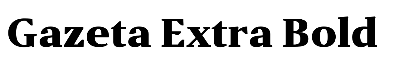 Gazeta Extra Bold