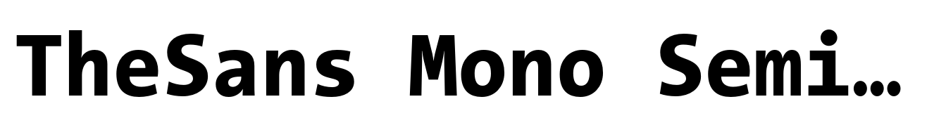 TheSans Mono SemiCondensed ExtraBold
