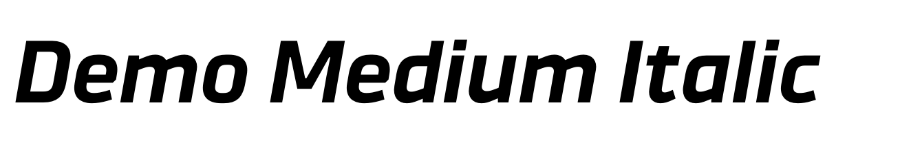 Demo Medium Italic