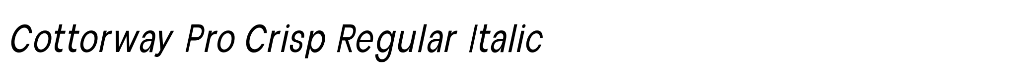 Cottorway Pro Crisp Regular Italic image