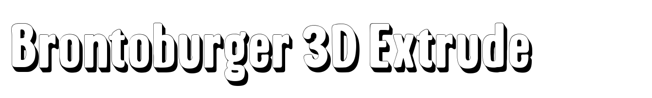Brontoburger 3D Extrude