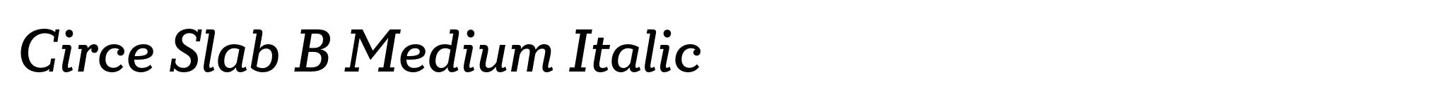 Circe Slab B Medium Italic image
