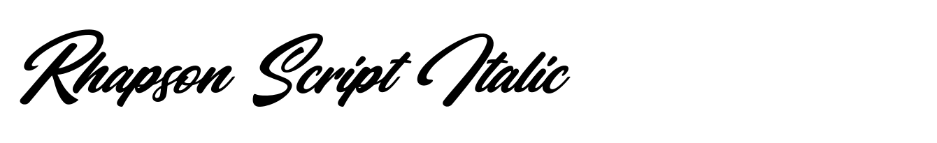 Rhapson Script Italic