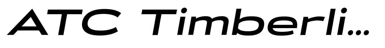ATC Timberline Bold Oblique