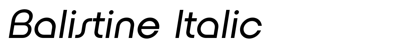 Balistine Italic