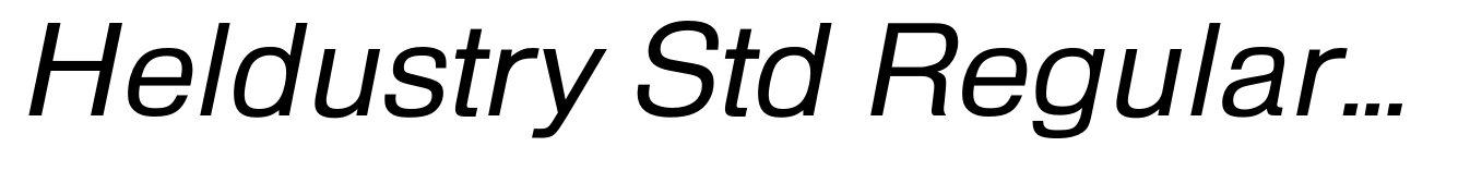 Heldustry Std Regular Italic
