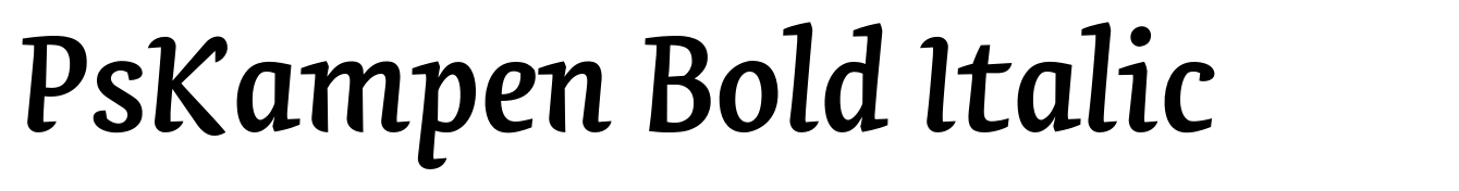 PsKampen Bold Italic