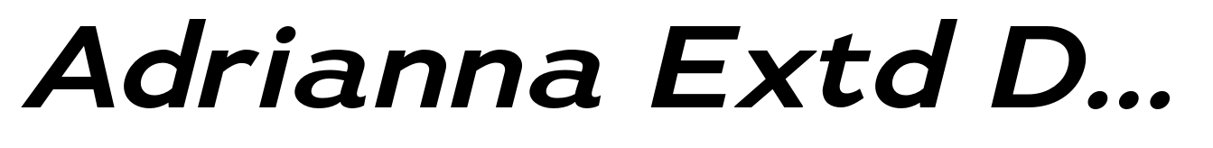 Adrianna Extd DemiBold Italic