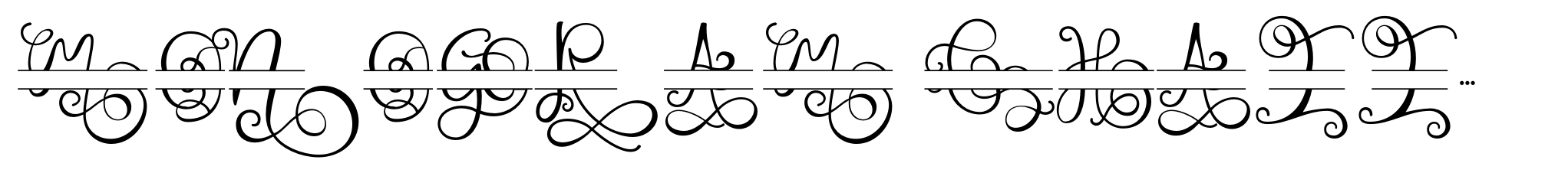 Monogram Challigraphy Brackets Standard image