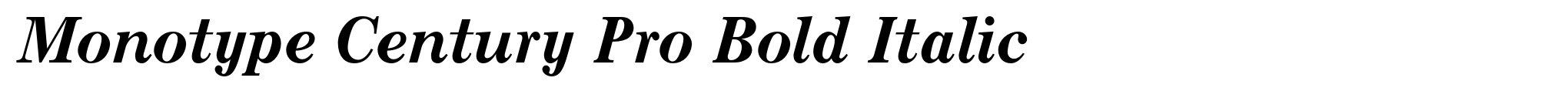 Monotype Century Pro Bold Italic image