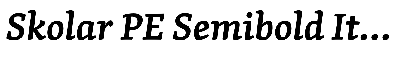 Skolar PE Semibold Italic