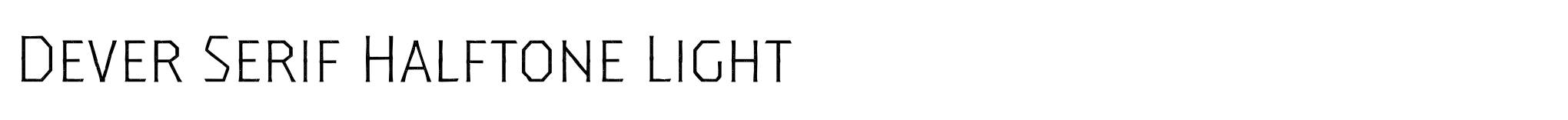 Dever Serif Halftone Light image
