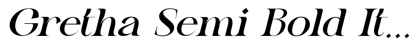 Gretha Semi Bold Italic
