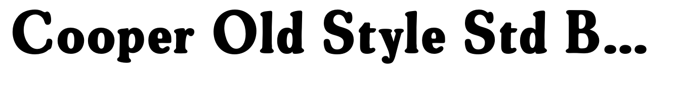 Cooper Old Style Std Bold