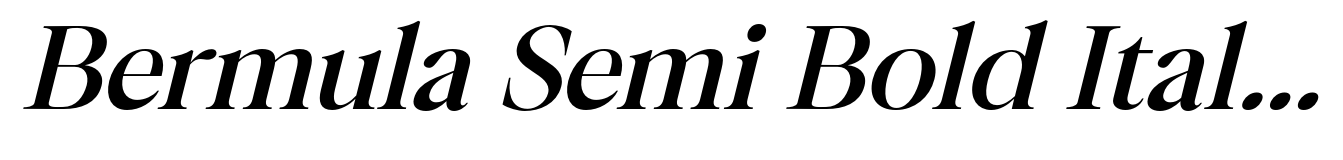 Bermula Semi Bold Italic