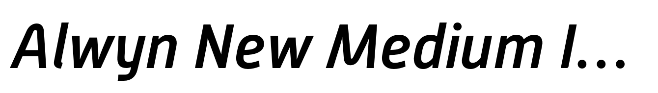 Alwyn New Medium Italic