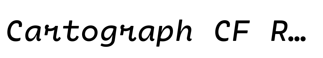 Cartograph CF Regular Italic
