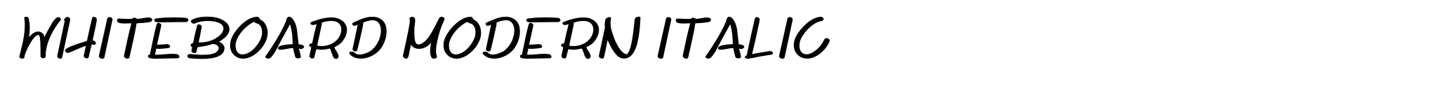 Whiteboard Modern Italic image