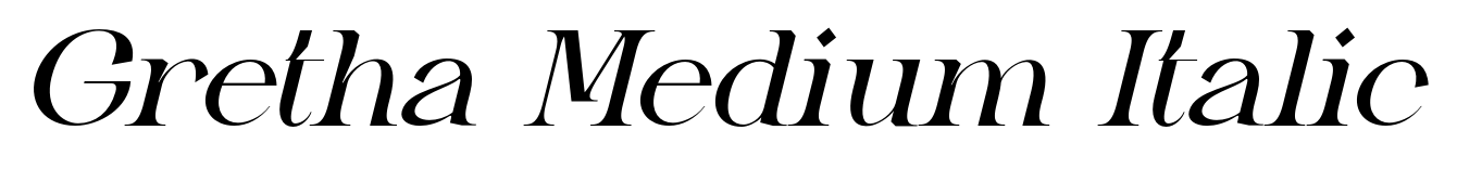 Gretha Medium Italic