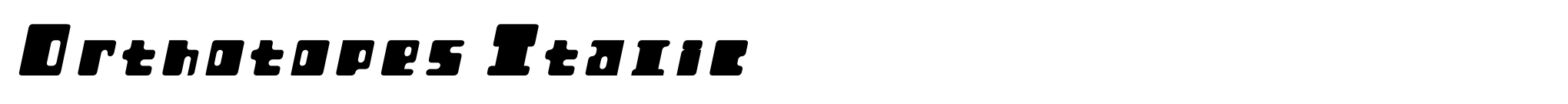 Orthotopes Italic image