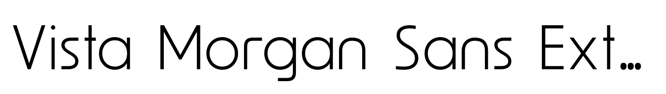 Vista Morgan Sans Extra Light