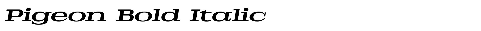 Pigeon Bold Italic image
