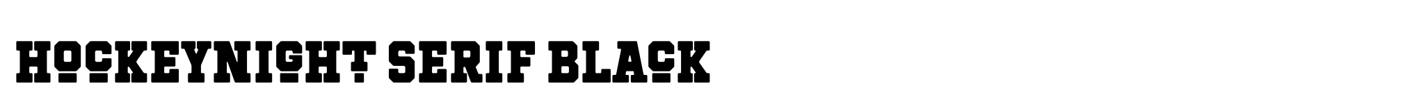 Hockeynight Serif Black image