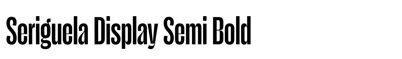 Seriguela Display Semi Bold