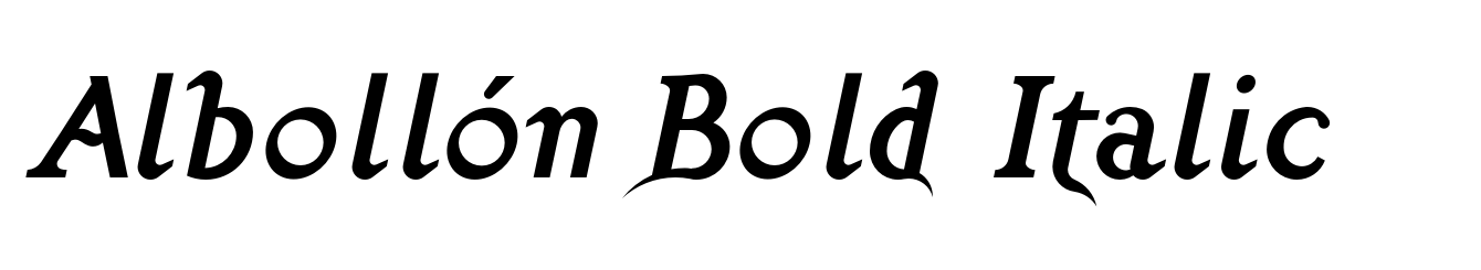 Albollón Bold Italic