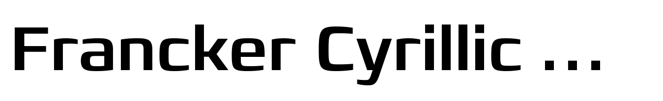 Francker Cyrillic Medium