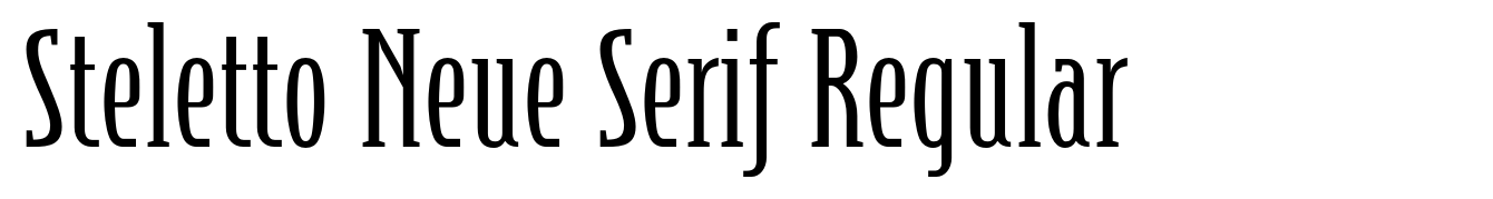 Steletto Neue Serif Regular