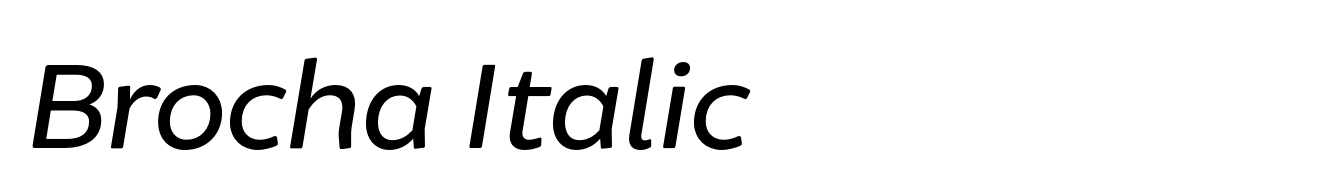 Brocha Italic