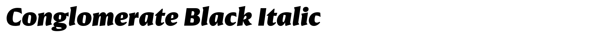 Conglomerate Black Italic image