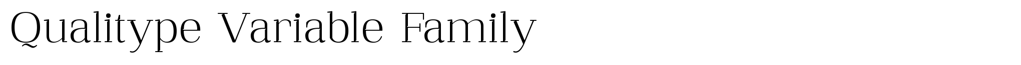 Qualitype Variable Family image