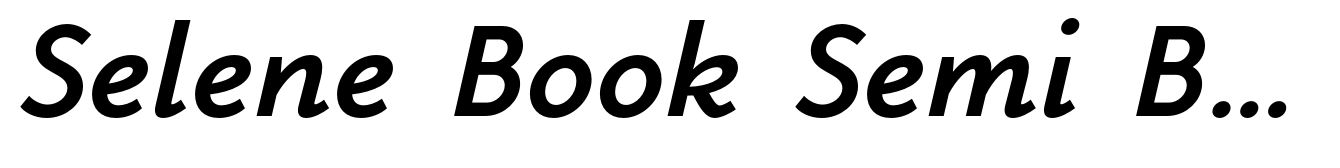 Selene Book Semi Bold Italic