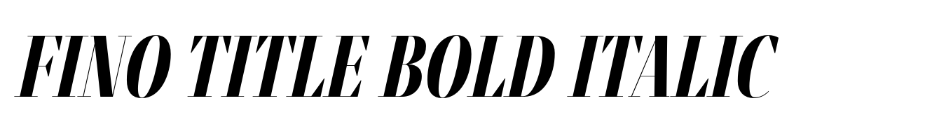 Fino Title Bold Italic