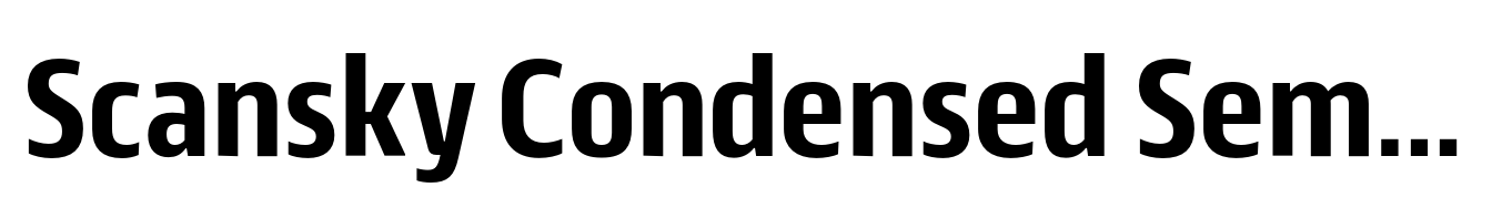 Scansky Condensed Semi Bold
