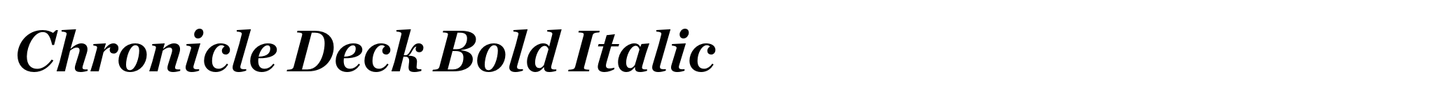 Chronicle Deck Bold Italic image
