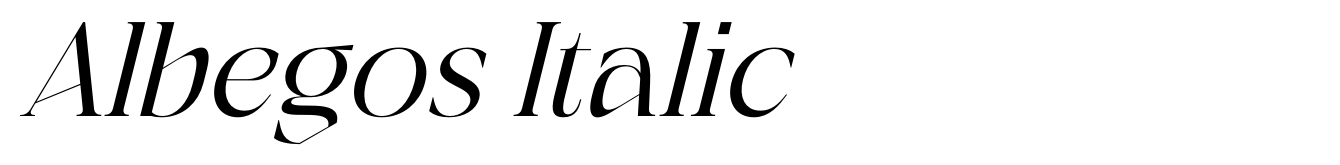 Albegos Italic
