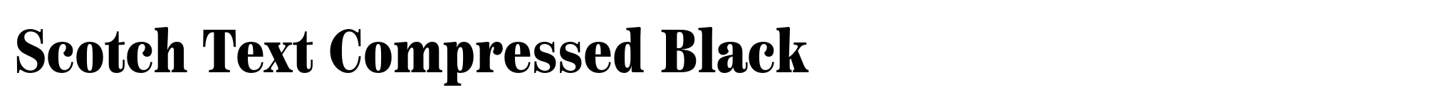 Scotch Text Compressed Black image