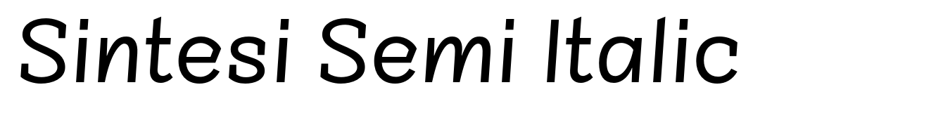 Sintesi Semi Italic