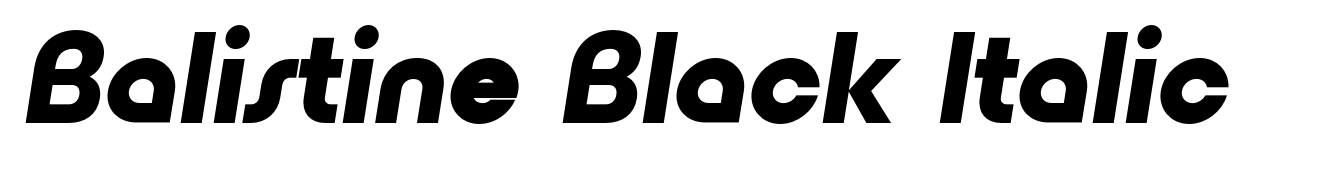 Balistine Black Italic