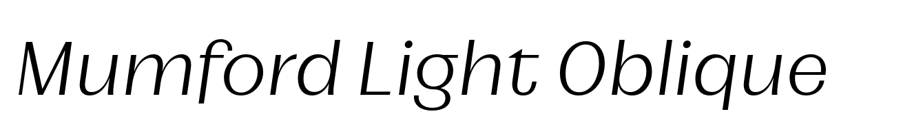 Mumford Light Oblique