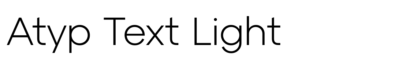 Atyp Text Light