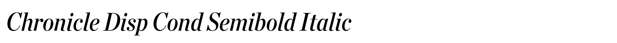 Chronicle Disp Cond Semibold Italic image