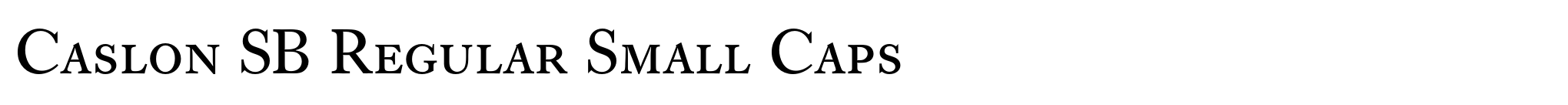 Caslon SB Regular Small Caps image