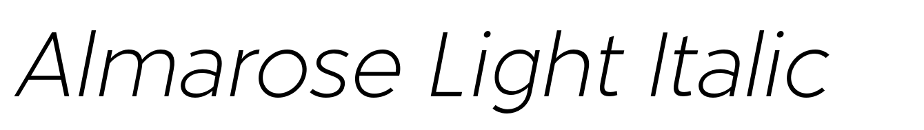 Almarose Light Italic
