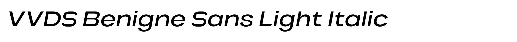 VVDS Benigne Sans Light Italic image